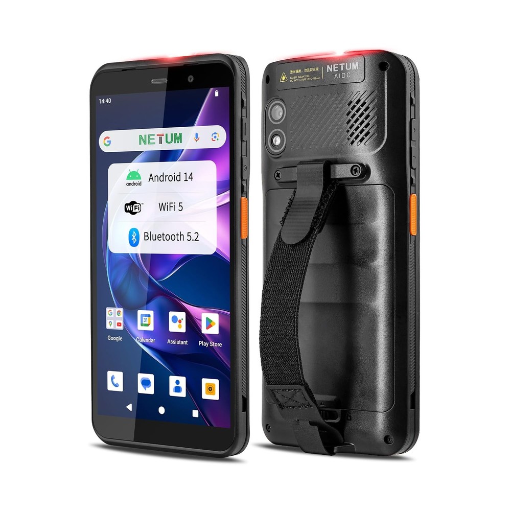 NETUM Android 14 Handheld Barcode Scanner Mobile Computer, Q900 with PDA