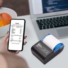 MIni 58mm Portable Wireless BT Pocket Mobile POS Thermal Label Receipt Printer