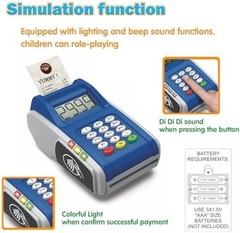 Payment Terminal Toys, Point of Sale Terminal with Light and Sound, Cash Regi…