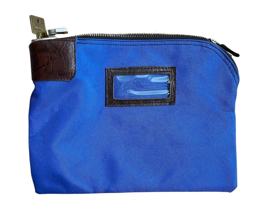 MMF Industries Seven Pin Locking Deposit Bag (11″ x 8″) Blue