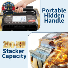 Professional Money Counter Machine with Value Count, UV/MG/IR/DD/MT Counterfeit