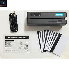 A MSR909BT USB HiCo&LoCo Magnetic Stripe CardReader Writer 3-Track Programmable