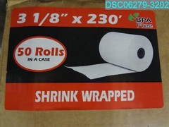 QTY=50: 3 1/8 x 230 Thermal Paper Receipt Rolls BPA Free BuyRegisterRolls