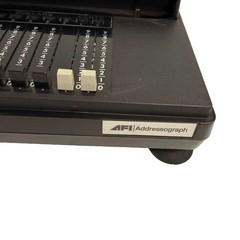 Vintage Addressograph Farrington Manual Credit Card Imprinter Data Recorder