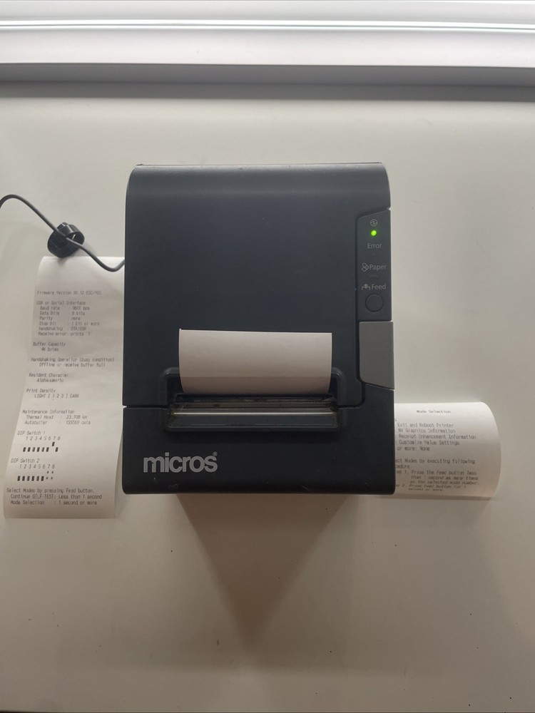 Micros Epson M244A TM-T88IV Thermal POS Receipt Printer IDN Tested!