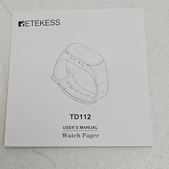 Retekess TD112 Wrist Watch Receiver for Wireless Restaurant Waiter Call System