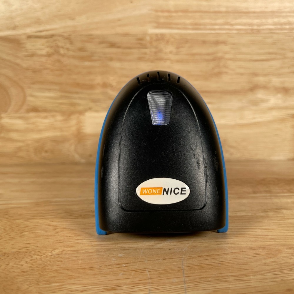 WoneNice WN6300 Black & Blue Wireless USB Handheld Laser Barcode Scanner