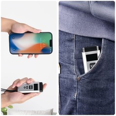 2D Bluetooth Barcode Scanner 1D Portable Wireless Reader TFT Screen 3In1