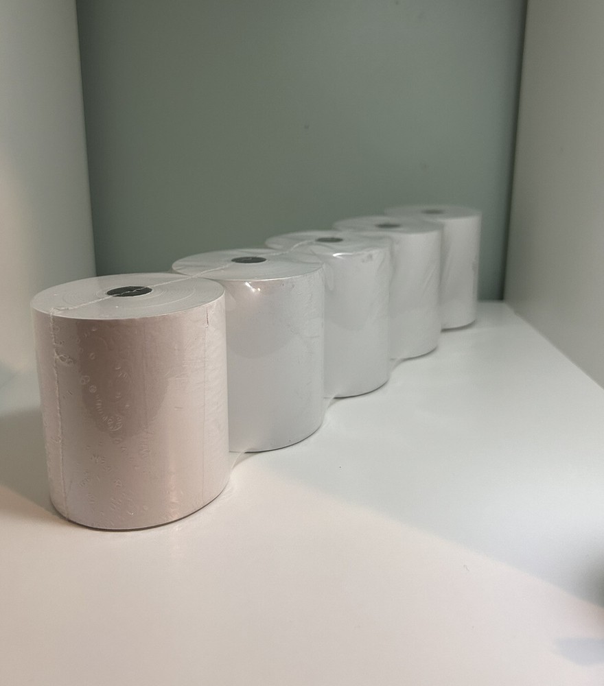 Receipt Printing Paper 5 Rolls 3.125in X 250ft