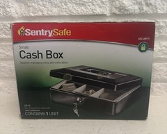 SentrySafe CB-10 Cash Box Key Lock Metal 10”x 7.5”x 3.5 inches w/ Removable Tray