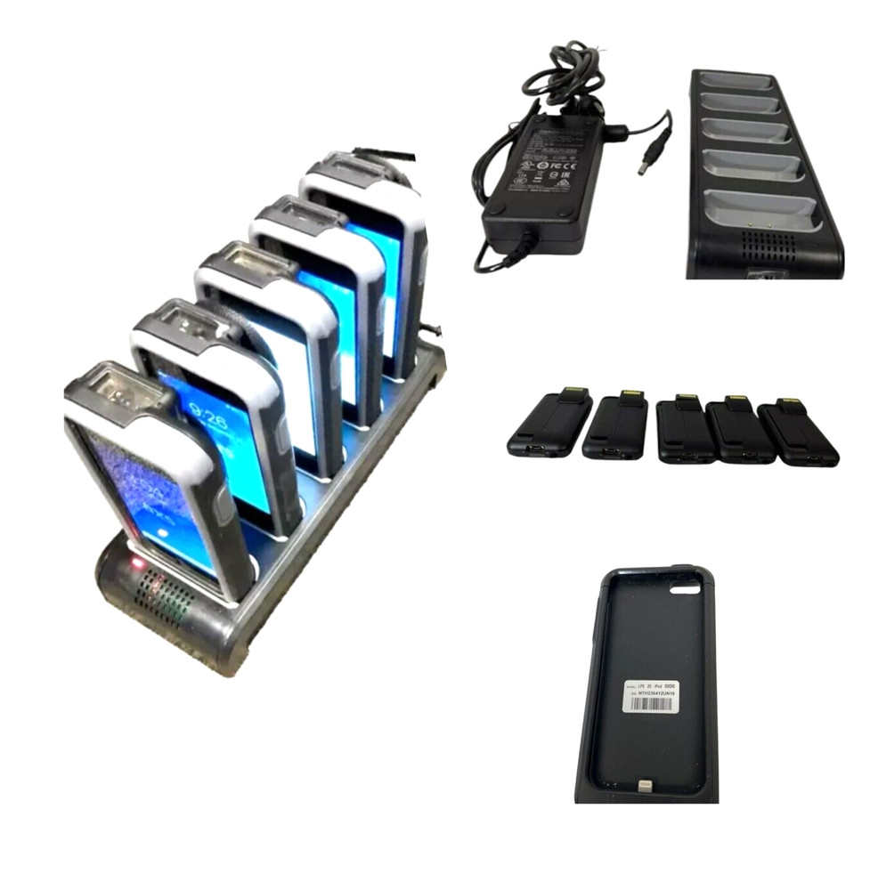 Linea Pro 5-Bay Charger PSLP5-LP5PC w/ 5 iPod Touch 5th/6th/7th Gen Bundle /Work