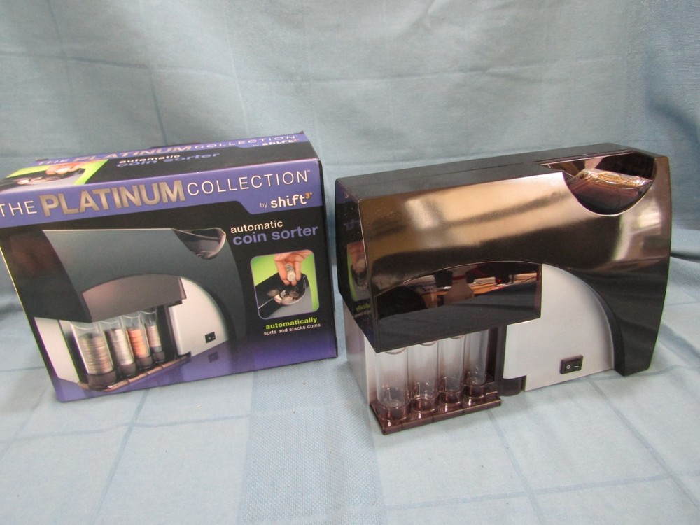 Automatic Coin Sorter- The Platinum Collection by shift3- w/ coin wrappers T