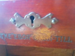 CLEMENTS, NEWLING & CO vintage wood cash drawer barberstore or candystore style
