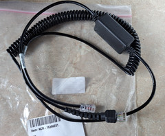 NCR 1639-K231 6-pin Coiled Scanner Serial Cable for Symbol Cyclone RJ50 10-pin