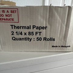 THERMAL KING Thermal Paper Rolls, 2 1/4″ x 85ft 50 Rolls POS Cash Register
