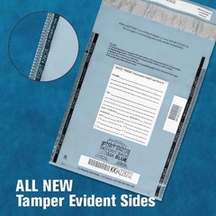 BankSupplies Ultima Blue Clear Deposit Bags | 10W x 14H | Pack of 100 | Transit,