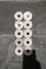GFS 44mm (1-3/4″) x 200′ BOND Cash Register Receipt Paper