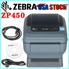 Zebra ZP450 Label Thermal Bar Code Printer 203 DPI Resolution USB Serial Printer