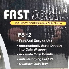 Royal Sovereign FAST SORT Coin Sorter Model FS-2 for Small Business Works
