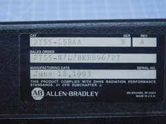 ALLEN-BRADLEY 2755-L5RAA FIXED MOUNT SCANNER T144926