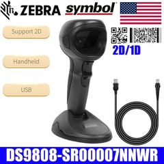 Symbol Motorola DS9808-SR00007NNWR 2D Barcode Scanner Reader with USB Cable US