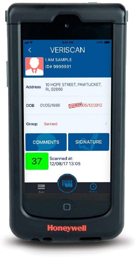 HONEYWELL Captuvo SL22 Sled Barcode Scanner – Apple iPod 5g 6g SL22-022201-K NEW