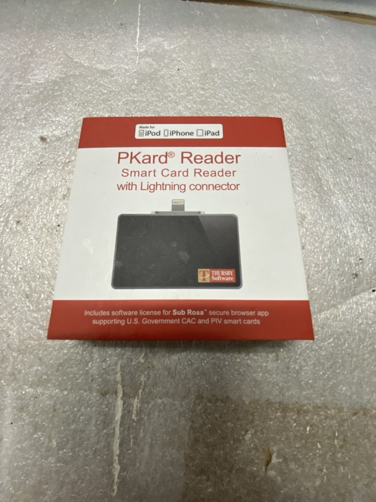Apple Thursby Pkard Reader Smart Card Reader w/Lightning Connector