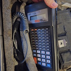 MSI Data Corp Portable Bar Code Reader In Case CY-8537/G With Manual Sept 1988!