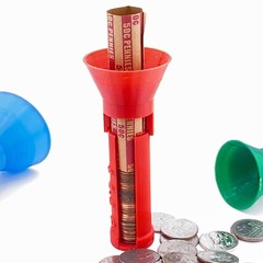 COIN COUNTING TUBES FAST WRAP PENNY NICKEL DIME QUARTER USA /3d printed