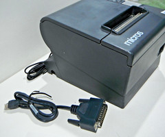 Epson Micros TM-T88IV M129H Thermal Receipt Printer w/Serial-Ethernet Cable (M)