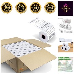 50-Count 2 1/4″ x 85′ High Brightness Thermal Paper for Efficient Receipts