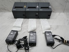 3 Epson Oracle TM-T88V Point Of Sale Thermal Receipt Printers w/ Power supply!