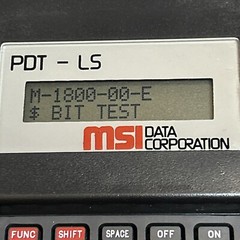 MSI Data Corp PDT-LS Rs-232 Portable Bar Code Reader In Case CY-8537/G Tested