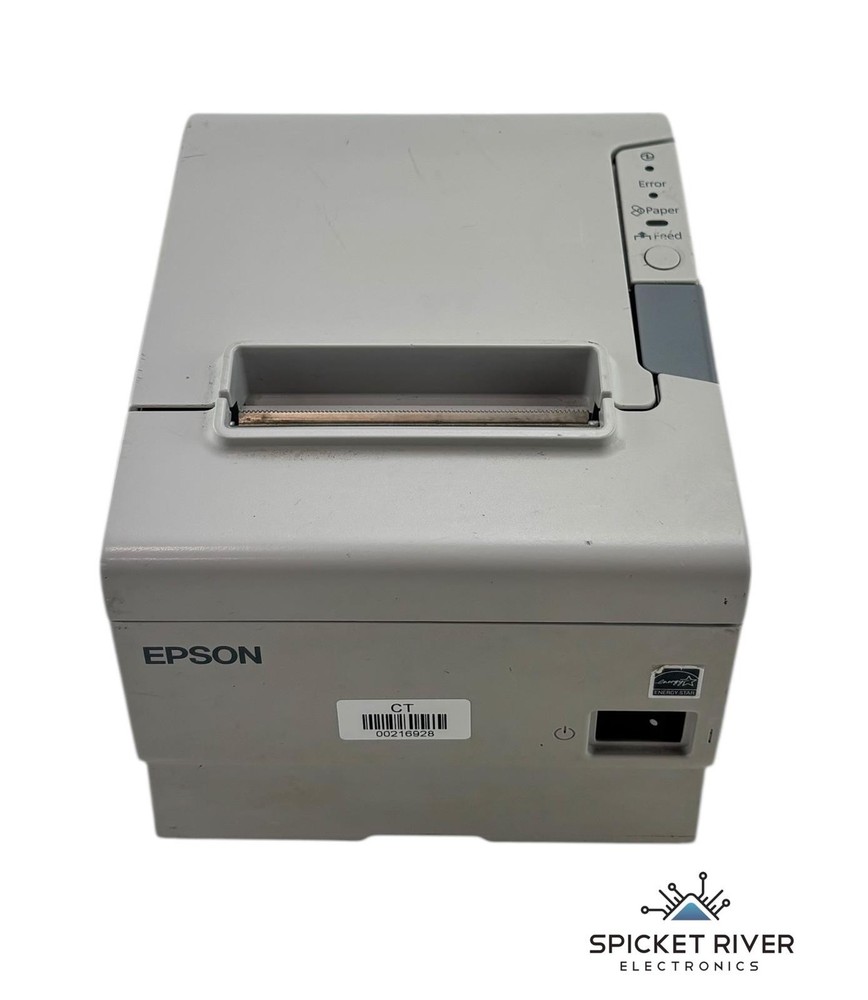 Epson M244A TM-T88V Thermal POS Receipt Printer Serial & USB-B – No AC – White