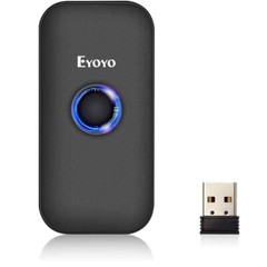 Eyoyo Mini 1D/2D Bluetooth Barcode Scanner with Case Wireless Bar Code Reader