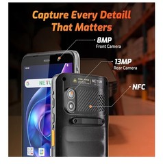 NETUM Android 14 Handheld Barcode Scanner Mobile Computer, Q900 w/ Honeywell HS7