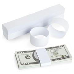 Juvale Money Bands – Secure Bundling & Cash Wrappers – Customizable Blank Curren