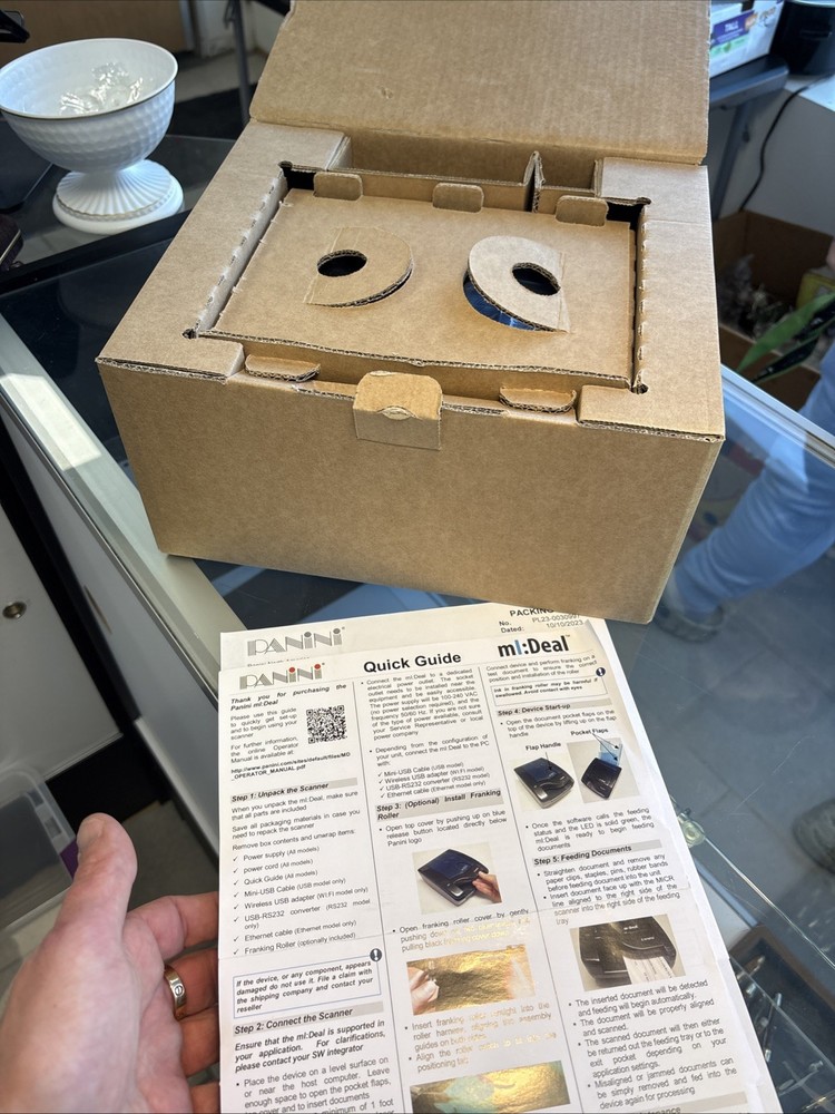 BRAND NEW in the box Panini Chase Bank Branded MI:Deal USB Check Deposit Scanner
