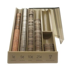 Nadex Vertical Coin Holder Pro – Coin Sorting Organizer Sorts Coins in Column…
