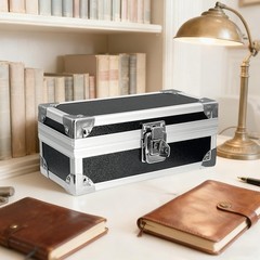 Lockable Cash Box 6.9 inches (L) x 3.3 (W) x 2.9 (H), Silver