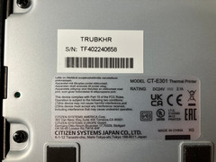 CITIZEN SYSTEMS CT-E301 USB Ethernet RS-232C POS THERMAL PRINTER w/ Power Supply