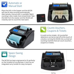 ZZap Bill Value Counter & Counterfeit Detector – Money Cash Currency Machine …