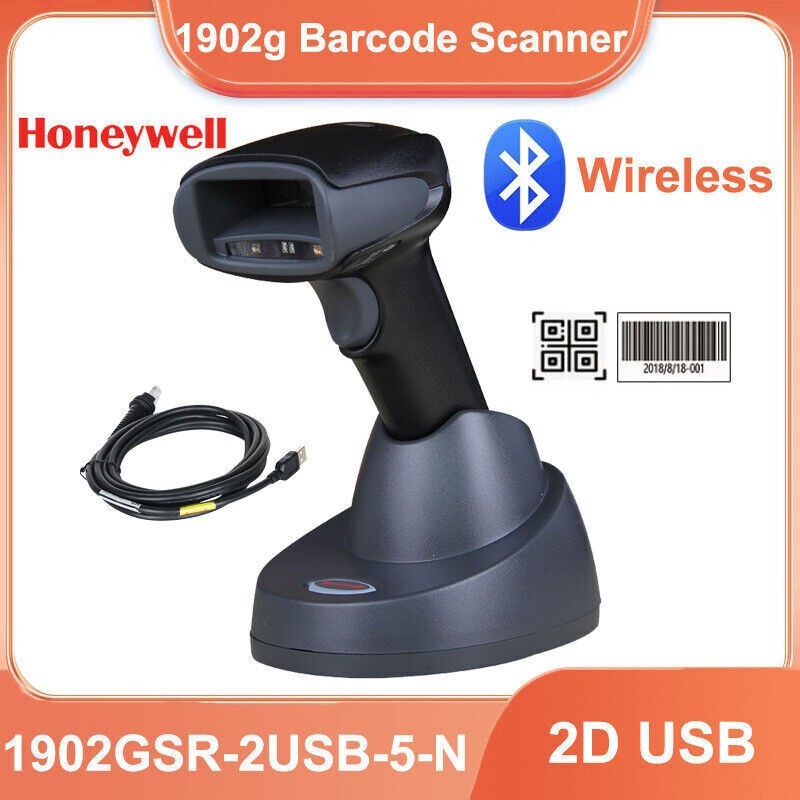 Honeywell 1902GSR-2USB-5-N 2D Wireless Bluetooth Barcode Scanner with USB Cable