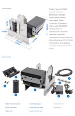 80mm Embedded Cutter Thermal Printer for Tickets and Movie Tickets