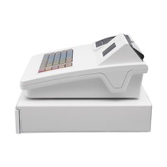 Commercial Cash Register Double-Sided Cash Register 48 Keys with Thermal Printer