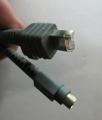 Intermec 6.5′ Cables Keyboard Wedge x Mini-Din PS/2 Barcode Scanner 236-186-001