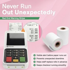 Clover Compact Countertop POS Thermal Receipt 2 1/4 x 55 (20 rolls)