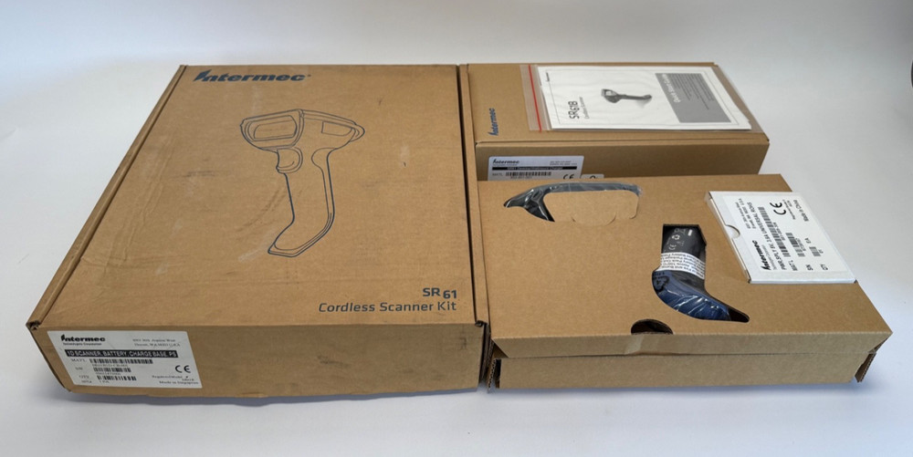 Intermec SR61B1D-CB-001 1D Scanner Kit w/ Battery, Charger Base, PSU SR61B