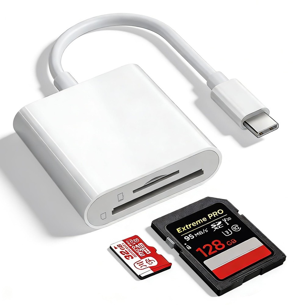 SD Card Reader for iPhone 15/16/17, Sd Card Reader USB C,Micro Sd Card Reader…