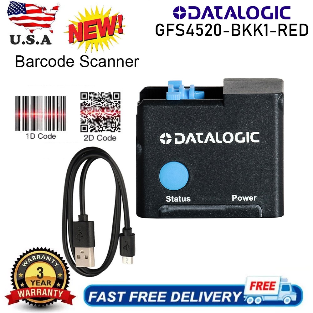 Datalogic GFS4520-BKK1-RED 1D 2D Fixed Mount Omnidirectional Barcode POS Scanner